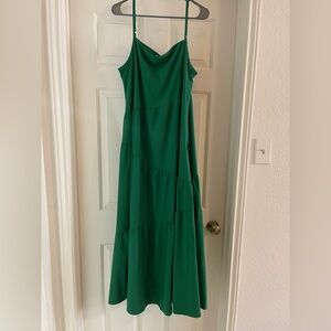 Elegant Green Maxi Dress